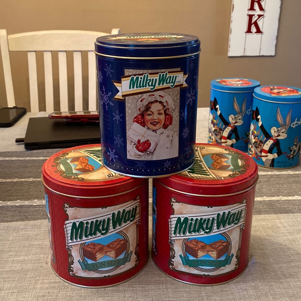 milky way tins vintage collectibles